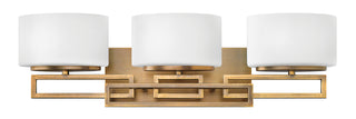 Lanza Medium Three Light Vanity in Brushed Bronze
