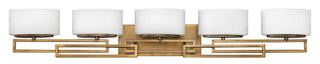 Lanza Extra Large Five Light Vanity in Brushed Bronze