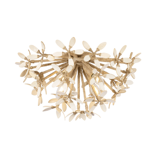 CORFU Semi Flush In Ivory Coco Finish