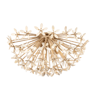 CORFU Semi Flush In Ivory Coco Finish