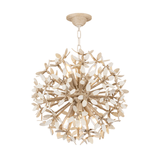 CORFU Chandelier In Ivory Coco Finish