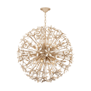 CORFU Chandelier In Ivory Coco Finish
