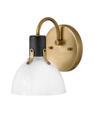 Argo Small Single Light Vanity in Heritage Brass