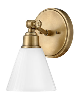 Arti Medium Adjustable Single Light Vanity in Heritage Brass
