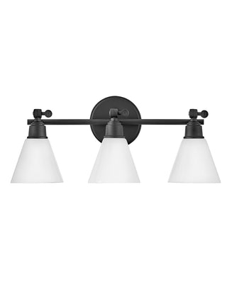 Arti Medium Adjustable Three Light Vanity in Black