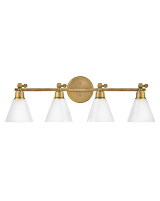 Arti Large Adjustable Four Light Vanity in Heritage Brass
