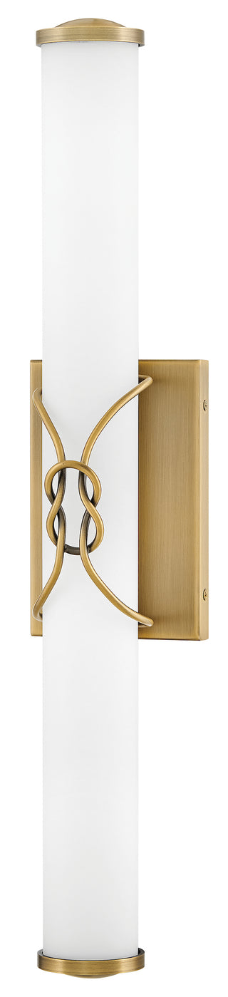 Kitts Medium LED Vanity in Lacquered Brass