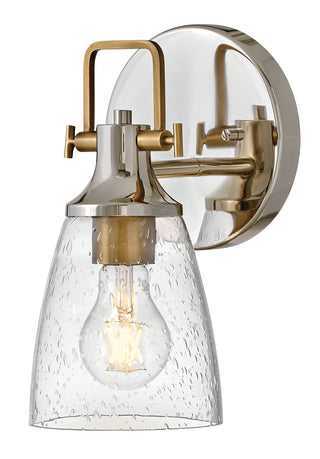 Easton Medium Single Light Vanity in Polished Nickel