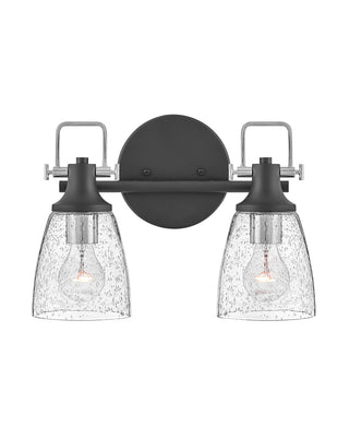 Easton Small Two Light Vanity in Black