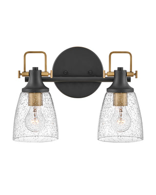 Easton Small Two Light Vanity in Black