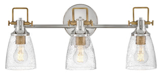 Easton Medium Three Light Vanity in Polished Nickel