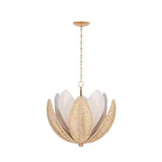 COSTA BRAVA Chandelier In VINTAGE GOLD LEAF Finish