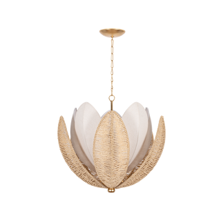 COSTA BRAVA Chandelier In VINTAGE GOLD LEAF Finish