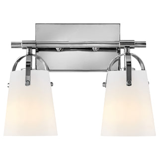 Foster Small Two Light Vanity in Chrome