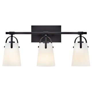 Foster Medium Three Light Vanity in Black