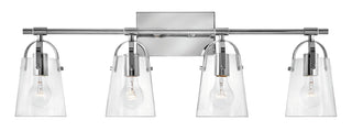 Foster Large Four Light Vanity in Chrome