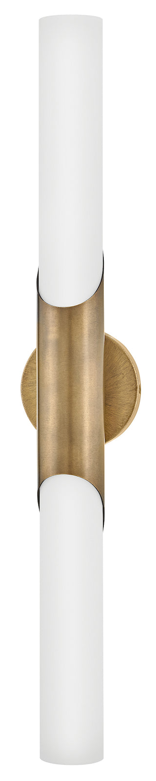 Grace Large LED Vanity in Textured Heritage Brass