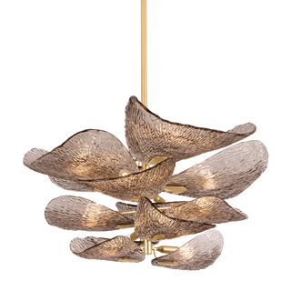 CARDIFF Chandelier In VINTAGE GOLD LEAF Finish