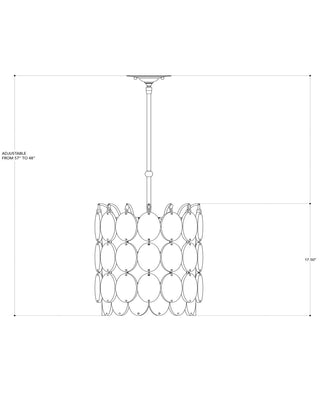 Airlie One Light Pendant in Clear/Satin Black