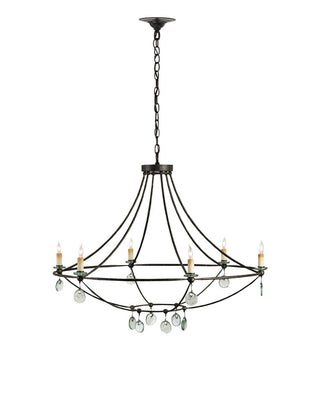 Novella Six Light Chandelier in Mayfair/Clear