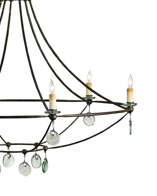 Novella Six Light Chandelier in Mayfair/Clear