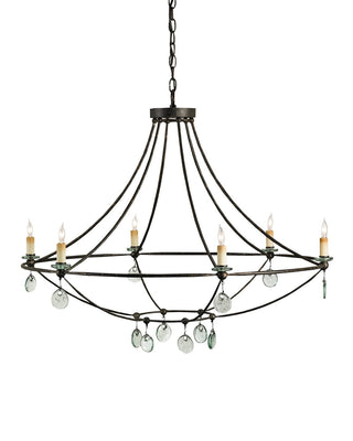 Currey and Company - 9921 - Six Light Chandelier - Novella - Mayfair/Clear