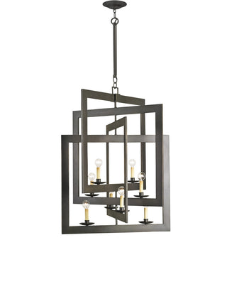 Middleton Eight Light Chandelier in Bronze Gold