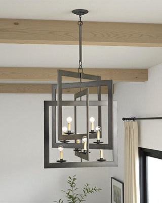 Middleton Eight Light Chandelier in Bronze Gold