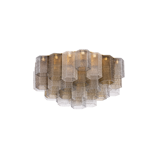 HELSINKI Semi Flush In VINTAGE GOLD LEAF Finish