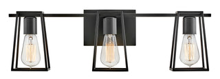 Filmore Medium Three Light Vanity in Black