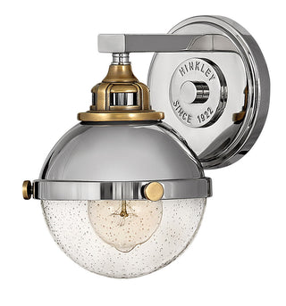 Fletcher Small Single Light Vanity in Polished Nickel