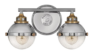 Fletcher Small Two Light Vanity in Polished Nickel