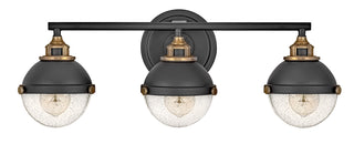 Fletcher Medium Three Light Vanity in Black