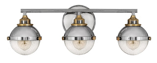 Fletcher Medium Three Light Vanity in Polished Nickel