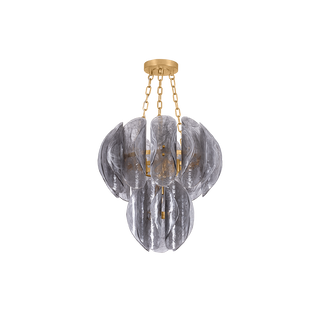 ANATASE Chandelier In VINTAGE GOLD LEAF Finish