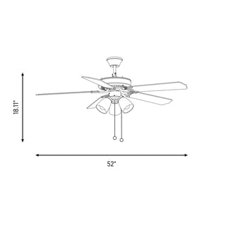 First Value 52" Ceiling Fan in Oil Rubbed Bronze