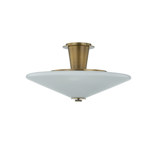COLOGNE Flush Mount In VINTAGE BRASS Finish