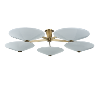COLOGNE Flush Mount In VINTAGE BRASS Finish