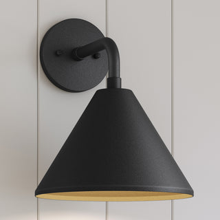 Axston 1-Light Outdoor Wall Sconce Textured Black