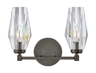 Ana Small Two Light Vanity in Black Oxide