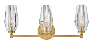 Ana Medium Three Light Vanity in Heritage Brass