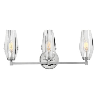 Ana Medium Three Light Vanity in Polished Nickel