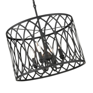 Arelyn 4-Light Pendant light Matte Black