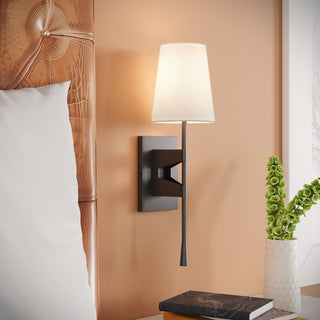 1-Light Wall Sconce Matte Black