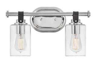 Halstead Small Two Light Vanity in Chrome
