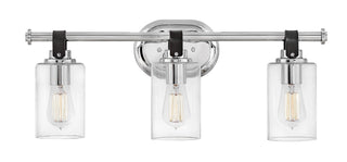 Halstead Medium Three Light Vanity in Chrome