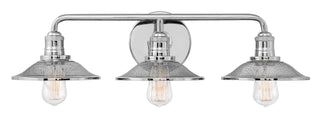 Rigby Medium Three Light Vanity in Polished Nickel