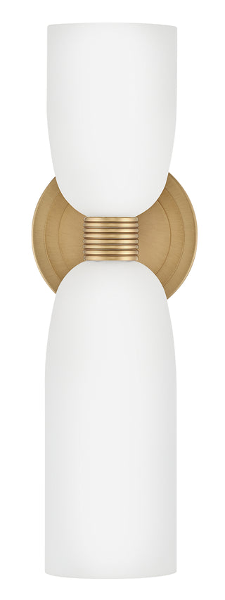 Tallulah Medium Two Light Sconce in Lacquered Brass