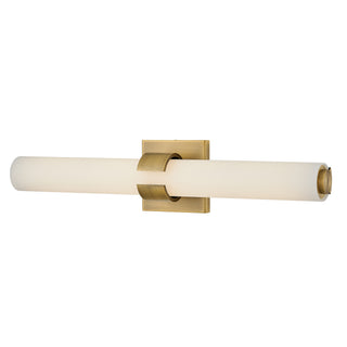 Aiden Medium LED Vanity in Lacquered Brass