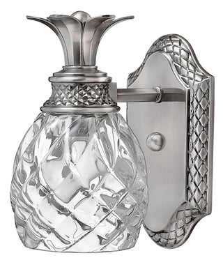 Plantation Small Single Light Vanity in Polished Antique Nickel
